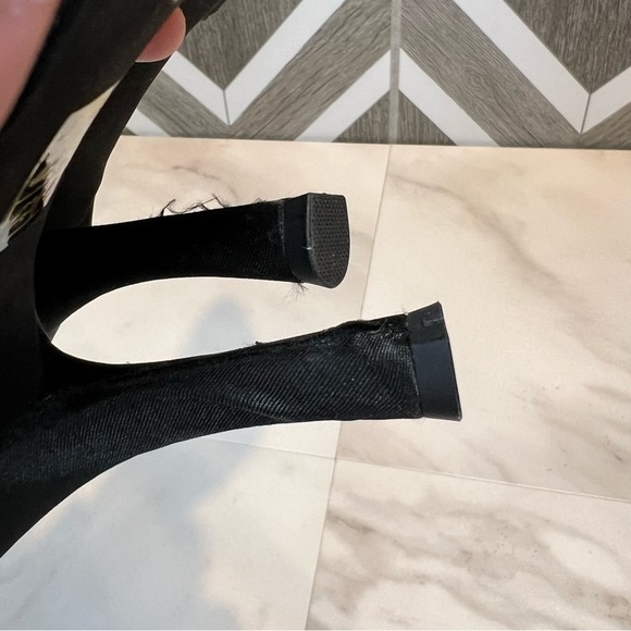 Jeffrey Campbell 90’s mule pointed toe heel satin black size 9.5 - Picture 12 of 12